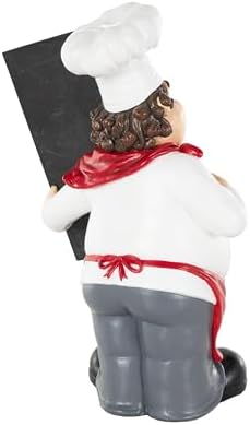 Deco 79 Polystone Chef Statue Kitchen Decor