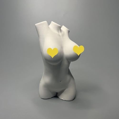 Nude Woman Statue White Figurine Abstract Sculpture