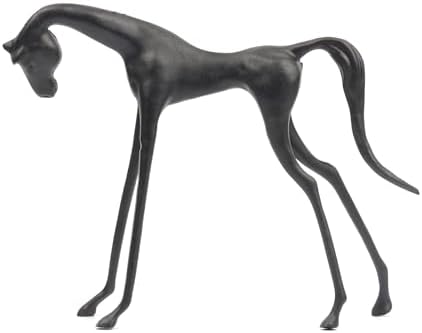 Yonawlsy Horse Statue Metal Decor for Home Office