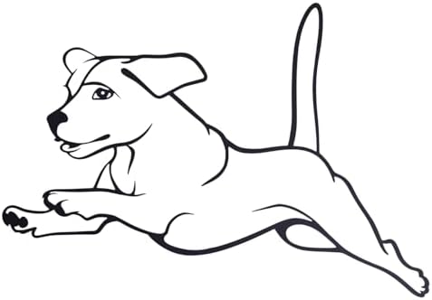 TYLCC Black Metal Dog Wall Decor Minimalist Art