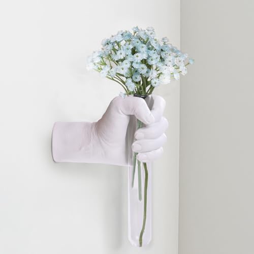 Funky Wall Hanging Sculpture with Test Tube Vase
