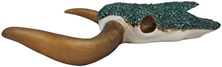 Southwestern Turquoise Pebble Longhorn Bull Cow Skull Wall Dcor