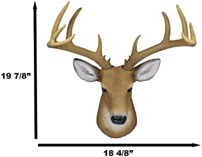 Ebros 12 Point Buck Wall Decor Trophy Sculpture