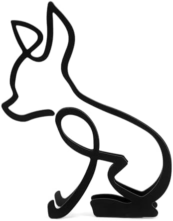Marsrut Abstract Chihuahua Metal Sculpture Wall Decor