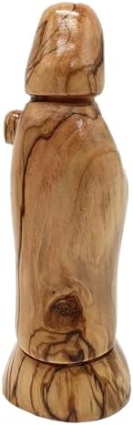 Zuluf Good Shepherd Olive Wood Sculpture 5 Inches Artisan Craft