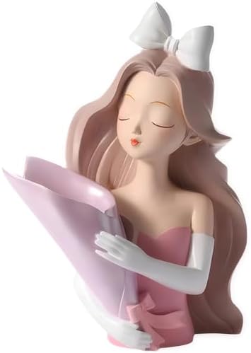 Romantic Girl Statue Vase Home Decor