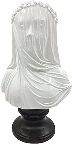 Veiled Lady Bust 98 Inch Gothic Statue Decor