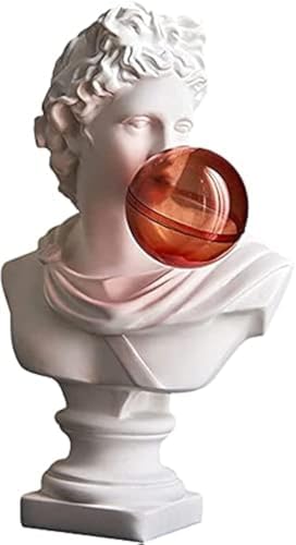 Greek Statue David Bust Figurine Resin Sculpture Home Decor