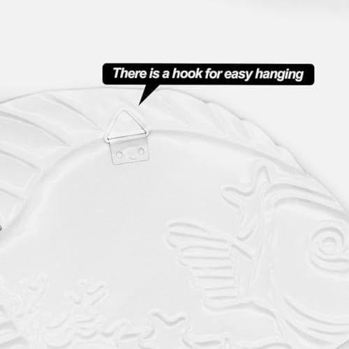 Oraytteo 4pc Metal Sea Fish Wall Decor Set