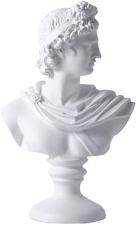 David Roman Apollo Bust Statue Home Decor