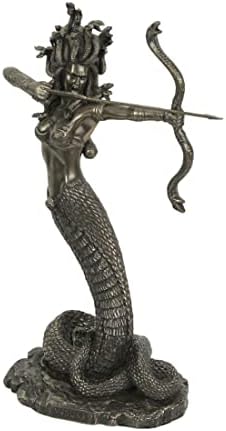 Veronese Design 9 Inch Medusa Statue Resin Bronze Finish