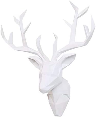 YJ Home Deer Head Wall Art - Geometric Deer Head Sculpture
