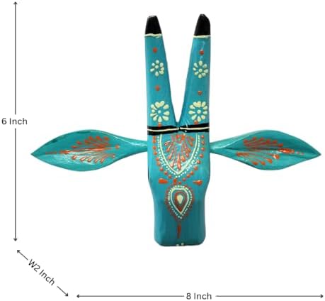 Hastvikas Decorative Cow Face Wall Hanging Blue