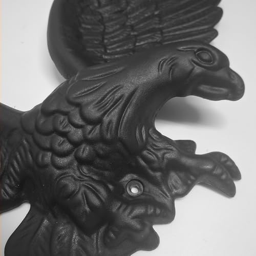 Eagle Wall Mount Decor Black PVC 29W x 85H Inches