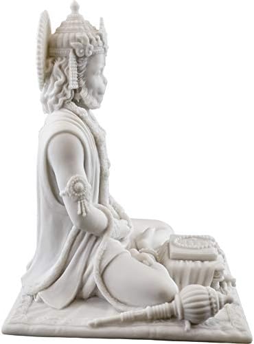 Top Collection 8 Inch Hanuman Statue - Marble Finish Hindu God of Strength