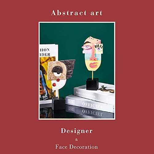4pcs Handcrafted Resin Abstract Statues Home Decor Sculptures