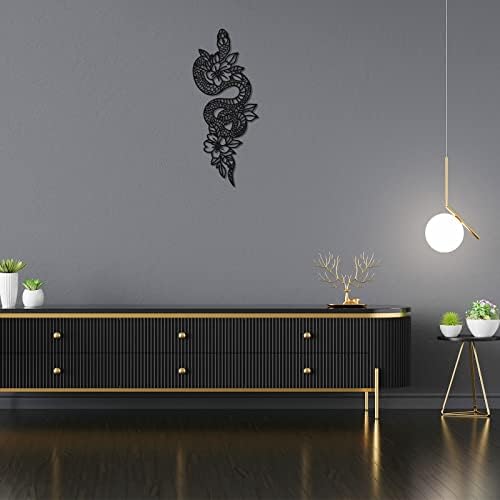 Gothic Metal Snake Wall Art Decor for Bedroom