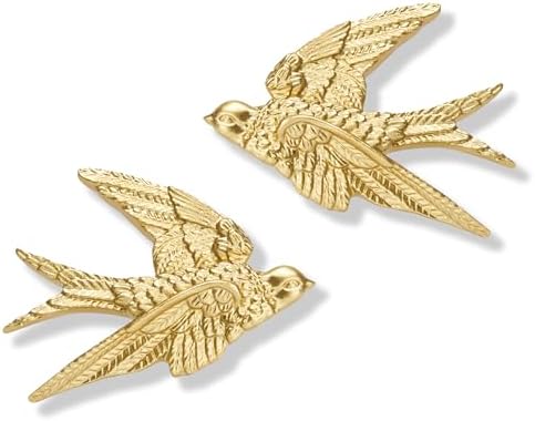 AMOIENSIS Gold Accent Bird Sculpture Set of 2