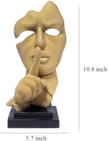Hodao Modern Abstract Art Sculpture with Palm Covering Face