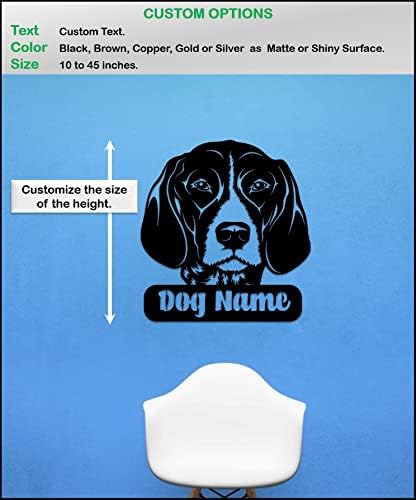 Personalized Metal Dog Wall Art for Home Decor