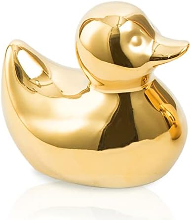 Golden Ceramic Mini Duck Home Decor Statue