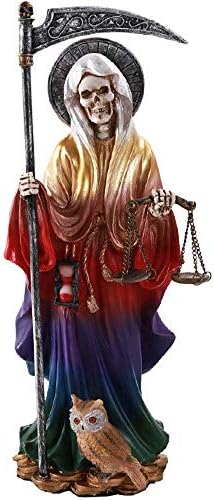 Pacific Giftware Santa Muerte Seven Powers Religious Resin Statue Figurine 105 Stand