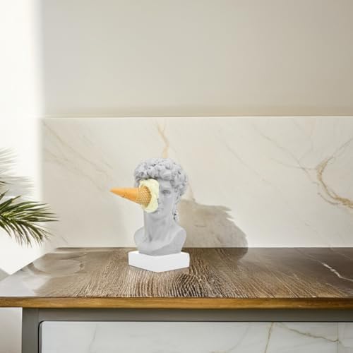 Creative Ice Cream Smashing David Sculpture Home Decor Statue