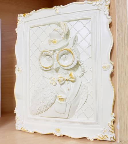 SIETIOJI 3D Eagle Relief Statue Wall Decor Resin Art