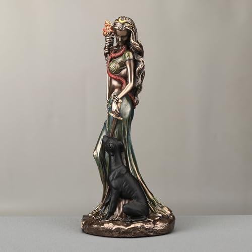 Veronese Design 6 18 Inch Hecate Greek Goddess Cold Cast Bronze Sculpture
