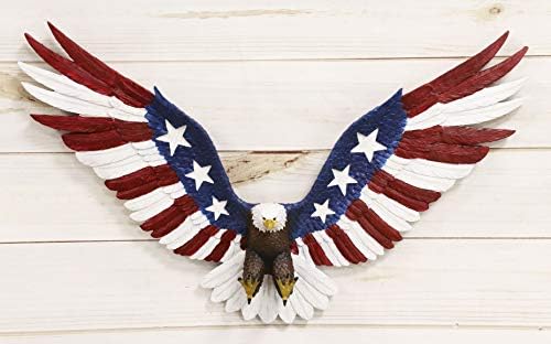 Ebros Freedom Glory 22 Inch Flying Eagle Wall Decor