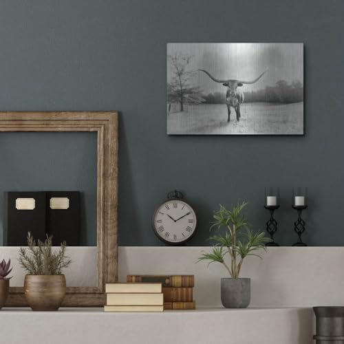 Longhorn Backlit Aged Wall Art by Nathan Larson