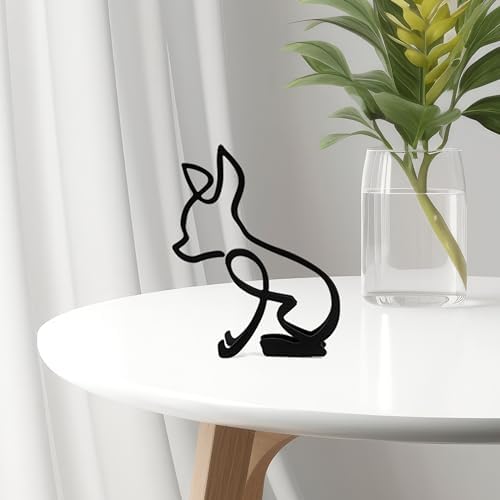 Marsrut Abstract Chihuahua Metal Sculpture Wall Decor