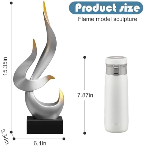 Dosker Flame Sculptures Home Decor Abstract Statues