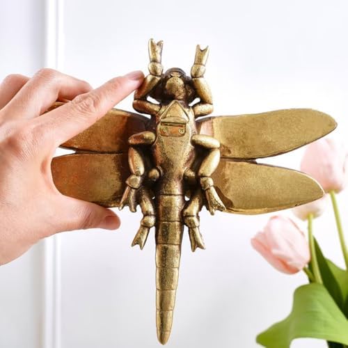 Personalized Gold Dragonfly Wall Sculpture Resin Home Decor