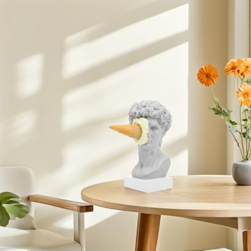 Creative Ice Cream Smashing David Sculpture Home Decor Statue