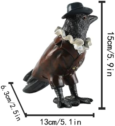 JOOMBE Crow Statue in Cowboy Style