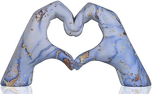 Starry Heart Hand Sculpture Decor Statue