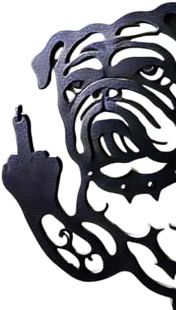 Large Middle Finger Bigfoot Peeking-a-Boo Wall Art Sign