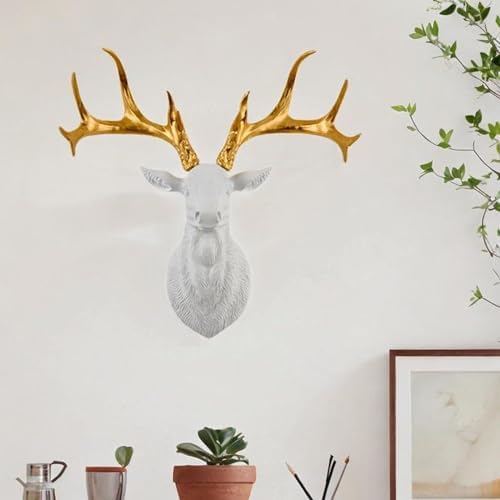 Kuntesetty Majestic Deer Head Wall Sculpture - Decor Accent