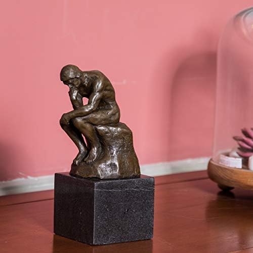 Classical Rodin Thinker Bronze Statue Home Decor Art