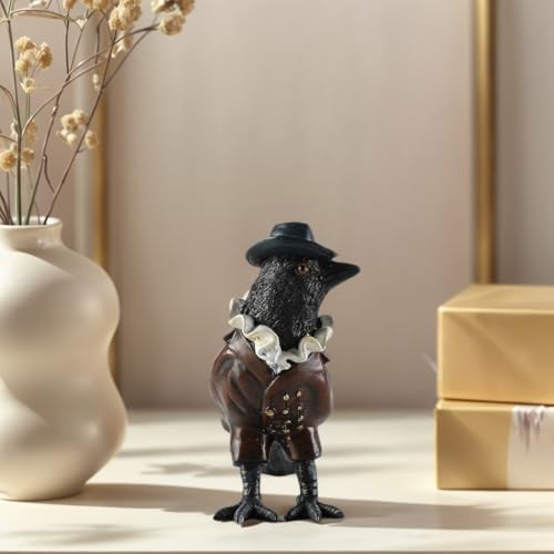 JOOMBE Crow Statue in Cowboy Style