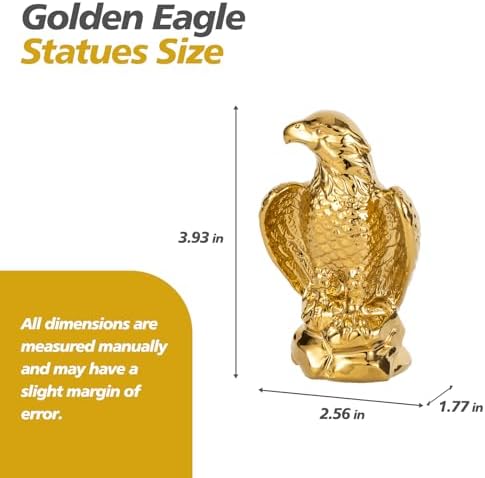 Golden Hawk Statue Modern Elegance Home Decor Sculpture