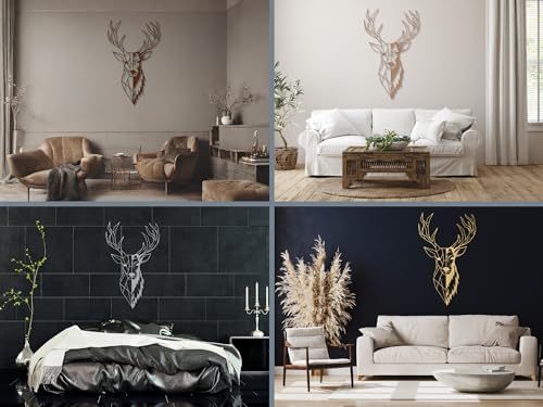 Vailla Deer Head Wall Art Decor 3D Sculpture