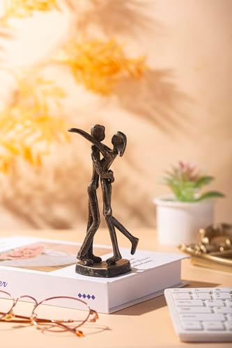 6th Anniversary Iron Couple Sculpture Gift
