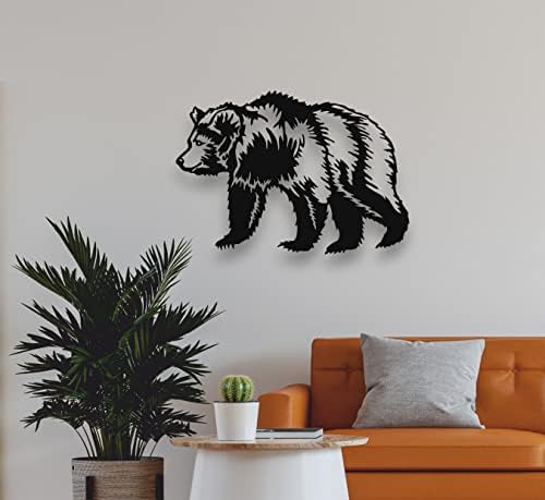DEKADRON Metal Bear Wall Art Sculpture