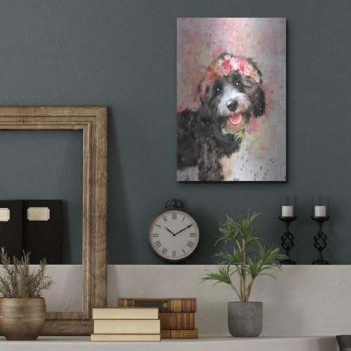 Flower Crown Havanese Wall Art 12x16 Inch