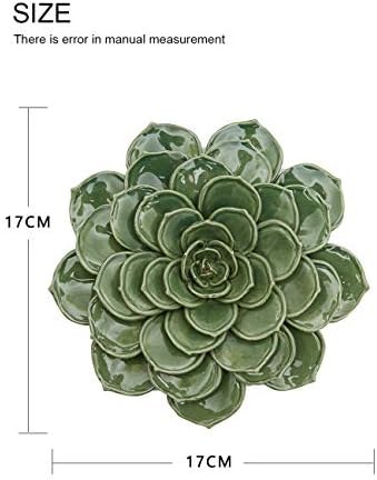 SEINHIJO Ceramic Flower Wall Decor 3D Sculpture Modern Art Gift
