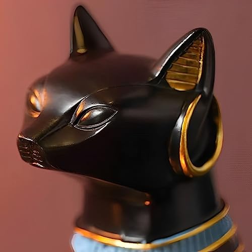 12 Inch Tall Black Egyptian Cat Goddess Bastet Statue