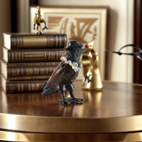 JOOMBE Crow Statue in Cowboy Style