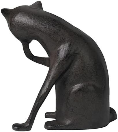 DreamsEden Cast Iron Cat Statue Home Decor Figurine